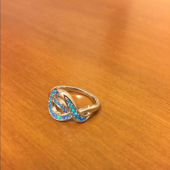 Opal Infinity Ring - Picture 2 of 3